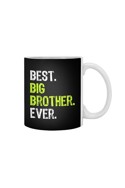 Fizello أفضل تي شيرت Big Brother Ever، كوب أبيض، هدية، مهر، عرض