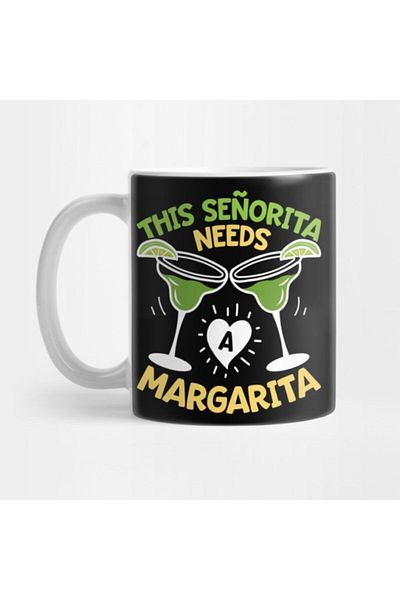 TatFast كوب نسائي من This Senorita Needs A Margarita T Cinco De Mayo
