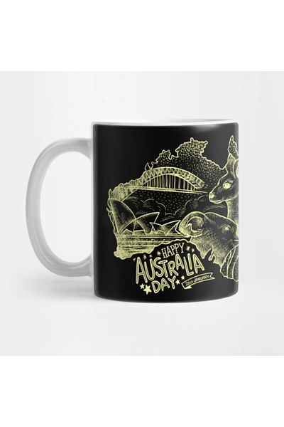 TatFast G'Day Mate Australia Map Mug, Gift, Dowry, Presentation Holder