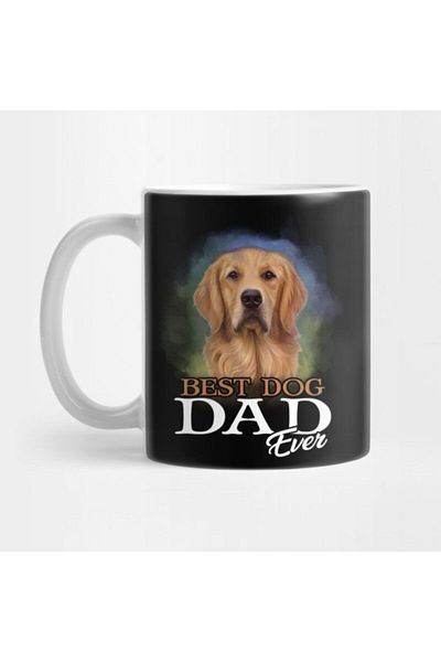 TatFast كوب هدايا يومية للرجال من Best Dog Dad Ever Golden Retriever Father_s