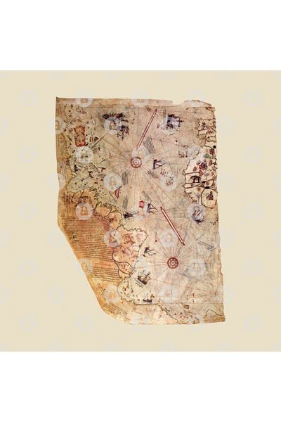 TatFast Piri Reis Map Mug, Gift, Dowry, Presentation Holder