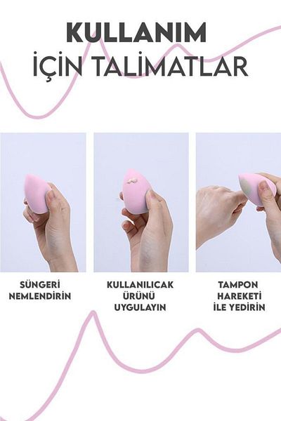 MUJGAN 4-Piece Makeup Sponge + Facial Cleansing Applicator Set