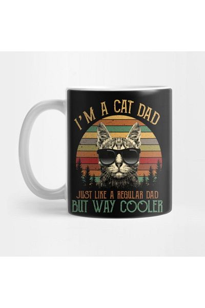 TatFast أنا قطة أبي Just Like A Regular Dad Buy Way Cooler Mug