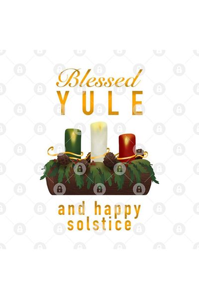 TatFast Blessed Yule and Happy Solstice Mug, Gift, Dowry, Presentation Holder