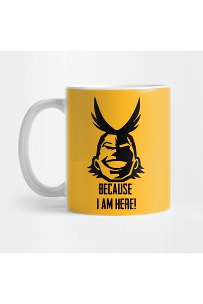 TatFast All Might because I'M Here Mug, Gift, Dowry, Presentation
