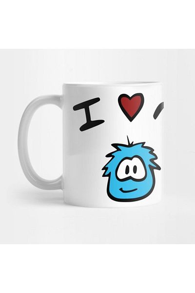 TatFast I Heart My Puffle Mug, Gift, Dowry, Presentation