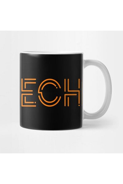 TatFast كوب بشعار Caltech Typography، هدية، مهر، حامل عرض