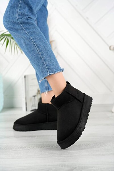 waisi shoes Içi Tüylü Mini Bot | Kadın / Kız Kışlık Taban Bot | Ultra Mini Süet Bot | Ugg Yarım Bot Mini Boy