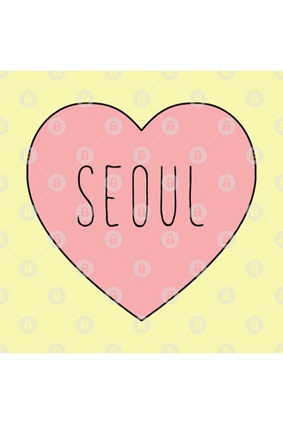 TatFast I Love Seoul Heart Cup, Gift, Dowry, Presentation