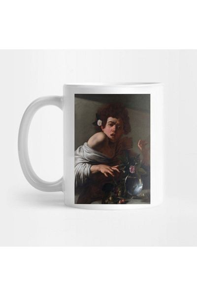 TatFast كوب طويل القامة على طراز Caravaggio من نوع Bitten By A Lizard - هدية وعرض