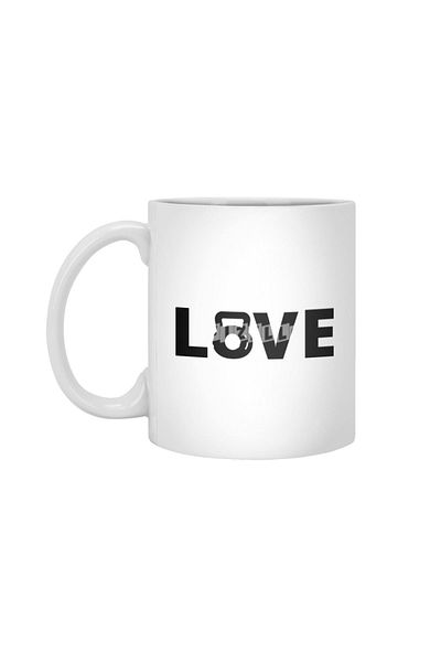 Fizello كوب أبيض من Love Fitness، هدية، مهر، عرض