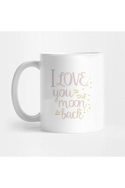 TatFast كوب I Love You To The Moon & Back، هدية، مهر، عرض