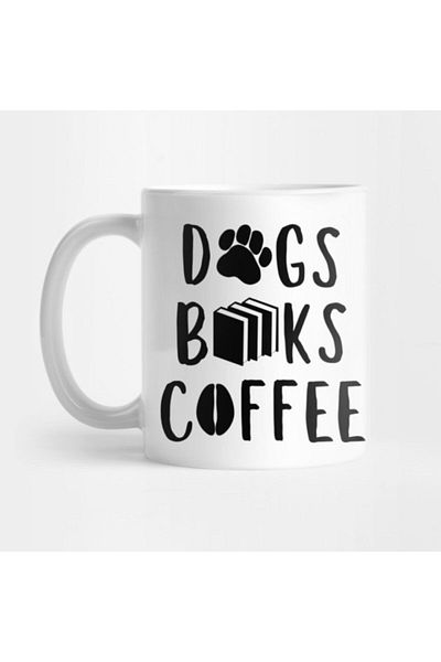 TatFast Dogs, Books and Coffee Mug, Gift, Dowry, Presentation Holder