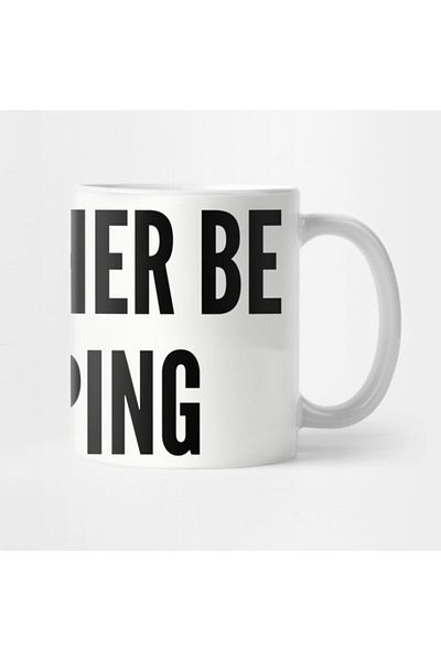 TatFast Cute - I'd Rather Be Sleeping - Funny Joke Statement Humor Slogan Quotes Saying Awesome Cute Mug