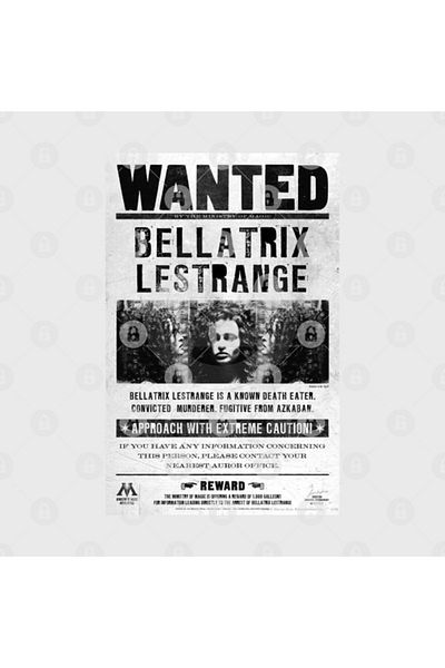 TatFast كوب ملصق من Bellatrix Lestrange Wanted، هدية، مهر، حامل عرض