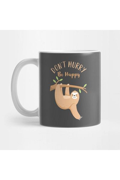 TatFast كوب Don't Hurry Be Happy، هدية، مهر، عرض