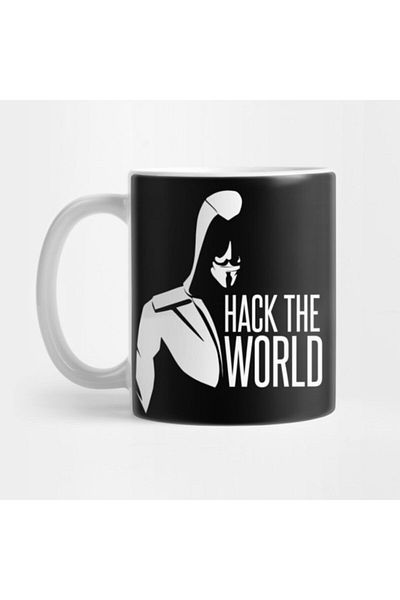 TatFast Anon Hacker Coder Hack The World Coding Programming Mug