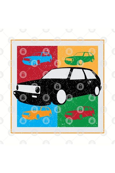 TatFast Golf Mk2 Artsy Trophy, Gift, Dowry, Presentation