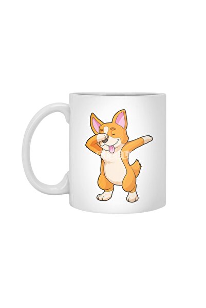 Fizello Welsh Corgi - كوب أبيض لرقص الهيب هوب مع هدية ومهر وعرض