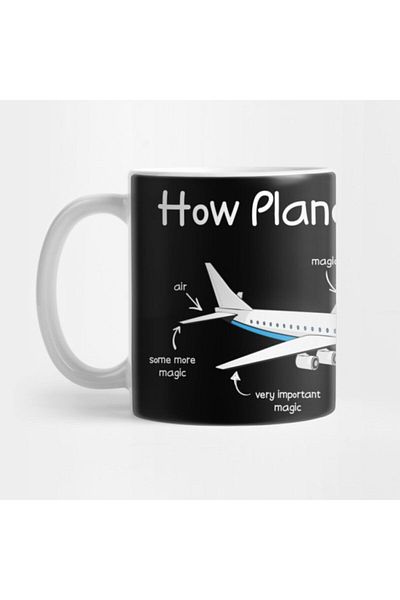 TatFast Airplane Pilot Hesni - كوب، هدية، مهر، عرض