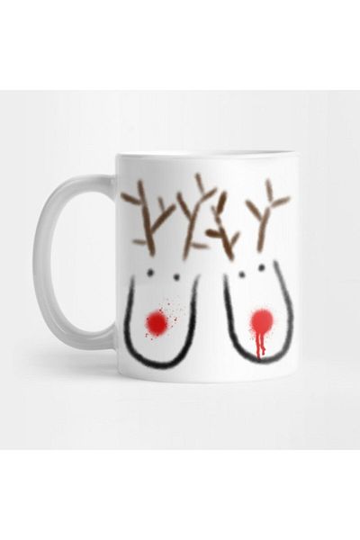 TatFast زوج من كوب Reindeer Boobs، هدية، مهر، عرض