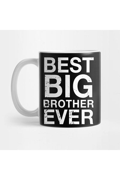 TatFast كوب Funny Best Big Brother Ever Sibling T، هدية، مهر، عرض