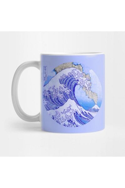 TatFast Kanagawa Mount Fuji Eruption - كوب Great Wave، هدية وعرض موصى به