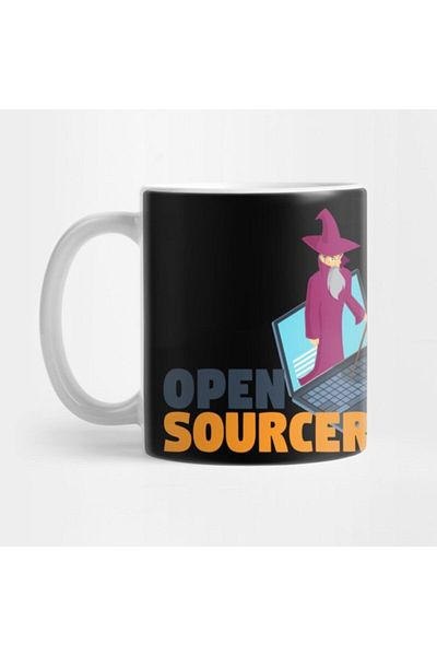 TatFast Open Sorcerer Source Code Wizard Laptop Programming Mug