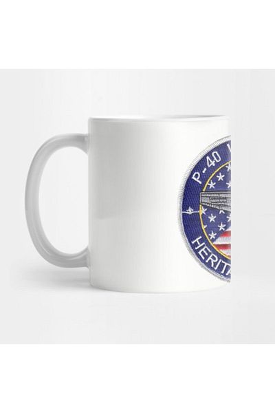 TatFast P-40 Warhawk Heritage Flight Logo Mug, Gift, Dowry, Presentation Holder