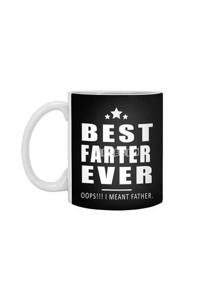 Fizello أفضل كوب أبيض من Farter Father Ever، هدية، مهر، عرض