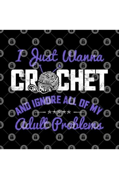TatFast I Just Wanna Crochet And Ignore All Of My Adult Problems Mug