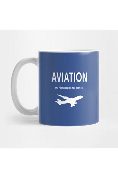 TatFast Aviation My True Passion for Planes Mug, Gift, Dowry, Presentation Holder