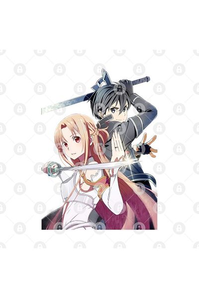 TatFast Sword Art Online - كوب Asuna And Kirito، هدية، مهر، عرض