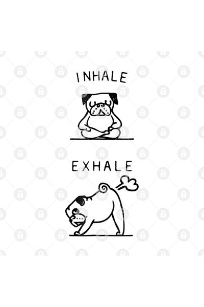 TatFast كوب هدية لعشاق الصلصال - Inhale Exhale