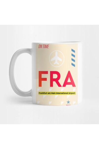 TatFast Airport Sticker Fra Frankfurt Cup, Gift, Dowry, Presentation Holder