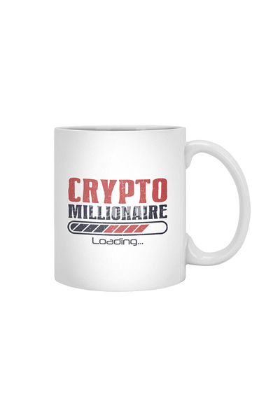 Fizello Crypto Funny Bitcoin - هدية كأس أبيض للمهر