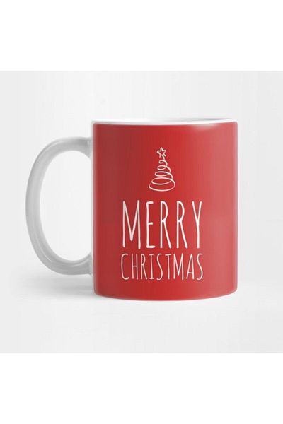 TatFast Merry Christmas Simple Mug, Gift, Dowry, Presentation Holder