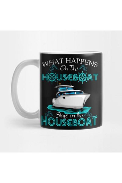 TatFast What Happens On The Houseboat Stays On The Houseboat Mug