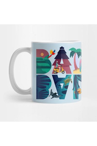 TatFast Bali Indonesia Island Ocean Tropical Paradise Holiday Gift Mug