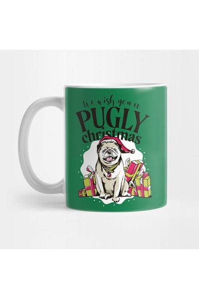 TatFast Pugly Christmas Mug, Gift, Dowry, Presentation Holder