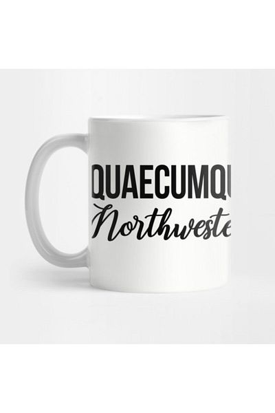 TatFast Quaecumque Sunt Vera - كوب جامعة Northwestern، هدية، مهر، عرض