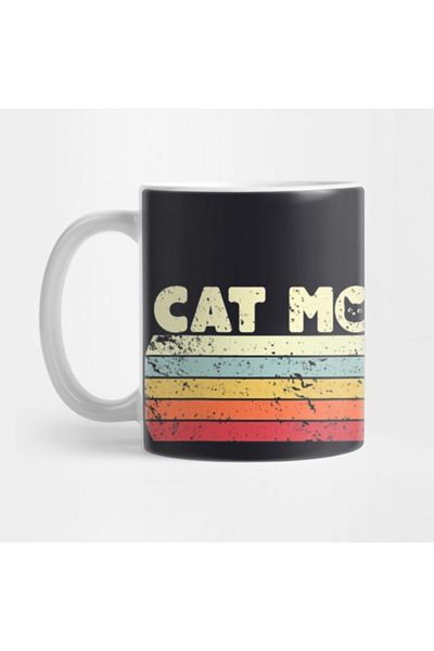 TatFast Cat Mom Retro Cat Mug, Gift, Dowry, Presentation