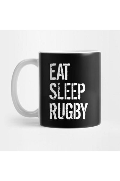 TatFast Eat Sleep Rugby Cup, Gift, Dowry, Presentation