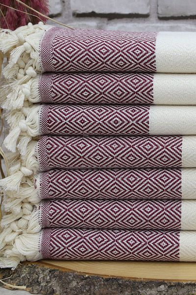 Fabric Box 100% bumbac natural - prosop de baie Diamond Peshtemal, prosop de plaja de baie turceasca