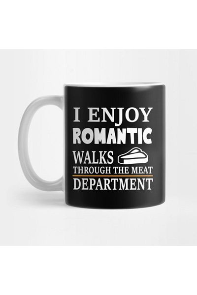 TatFast Meat Lovers Romantic Walks Steak Carnivore Diet Mug, Gift, Dowry, Presentation
