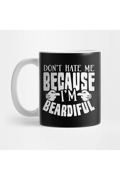 TatFast Beard Oil| Don't Hate Me Because I'm Beardiful Gift Mug