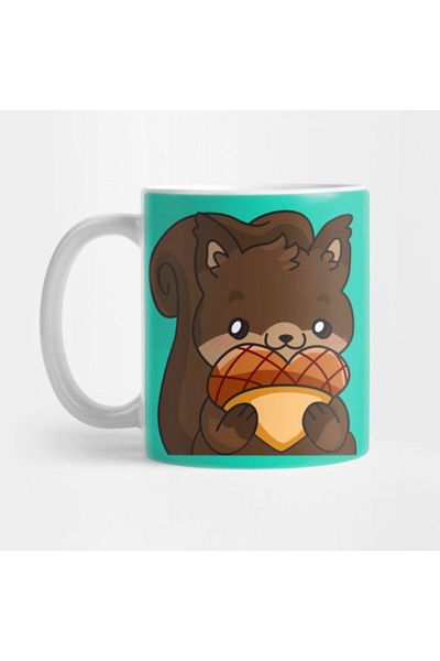 TatFast كوب Squirrel Friend، هدية، مهر، حامل عرض