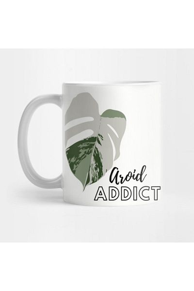 TatFast Monstera Deliciosa Variegata Aroid Addict Mug - Gift, Dowry and Presentation