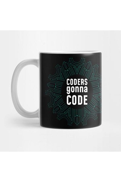 TatFast Coders Coding Funny Circuit Board Programming Hacking Mug