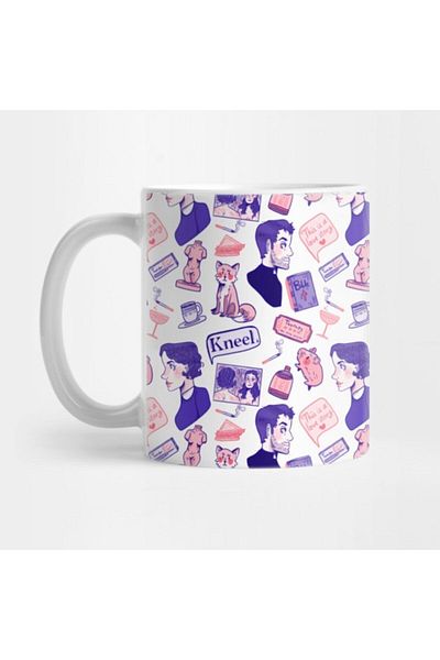 TatFast Fleabag Repeat Pattern Mug, Gift, Dowry, Presentation
